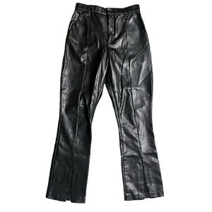 Abercrombie & Fitch Black Faux Leather Pants Womens 8 Ultra High Rise